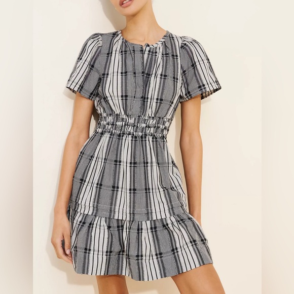 Anthropologie Dresses & Skirts - Anthropologie Somerset Black and White Plaid Mini Dress